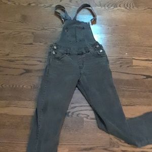 Black Levi's overalls